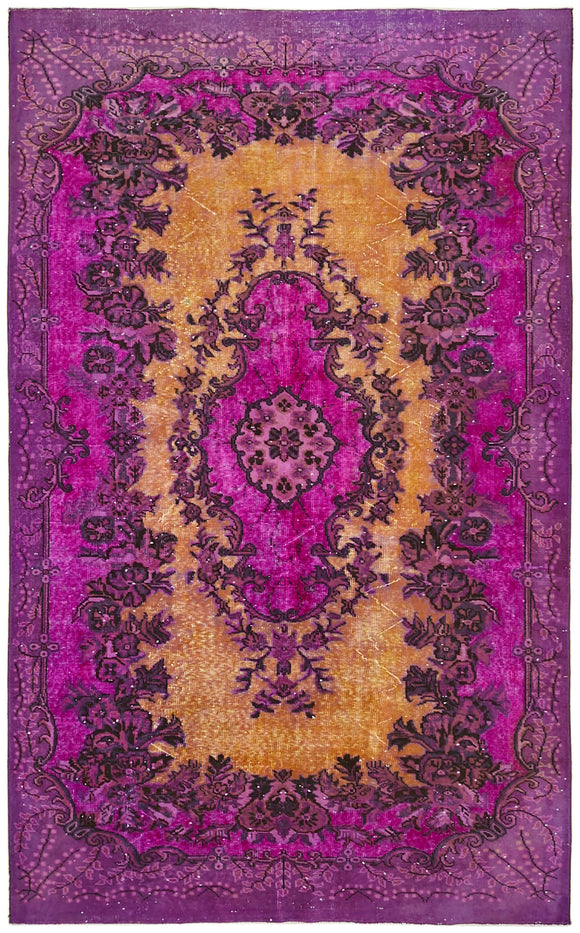 6' 1'' x 9' 9'' Turkish Hand Carved Rug