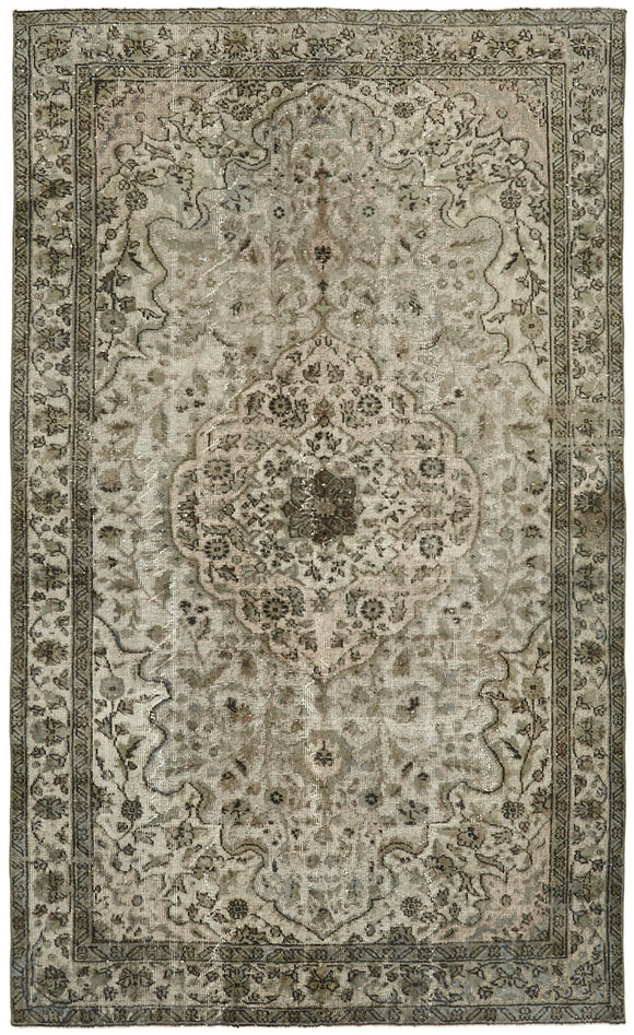 5' 4'' x 8' 8'' Turkish Hand Carved Rug