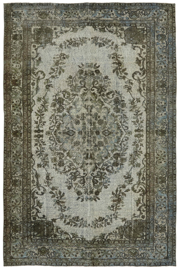 6' 4'' x 9' 5'' Turkish Hand Carved Rug