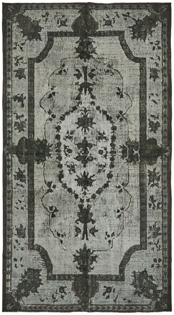 5' 5'' x 9' 10'' Turkish Hand Carved Rug