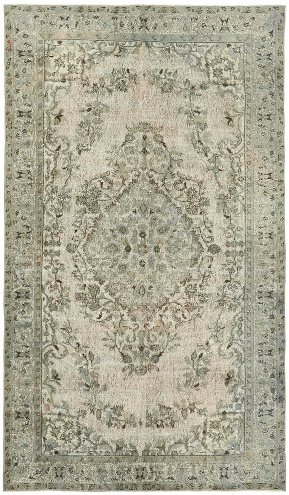 5' 8'' x 9' 7'' Turkish Hand Carved Rug