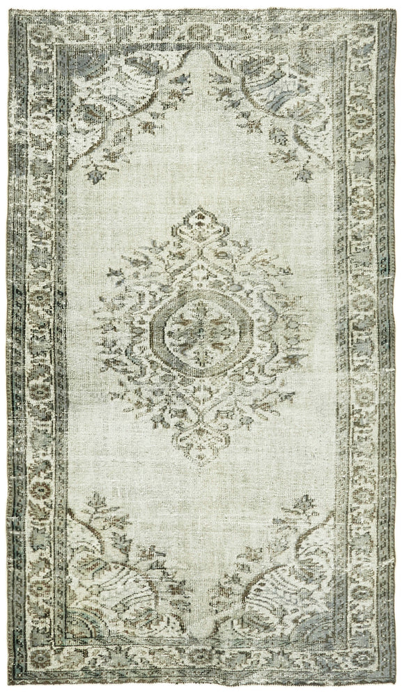 5' 1'' x 8' 8'' Turkish Hand Carved Rug