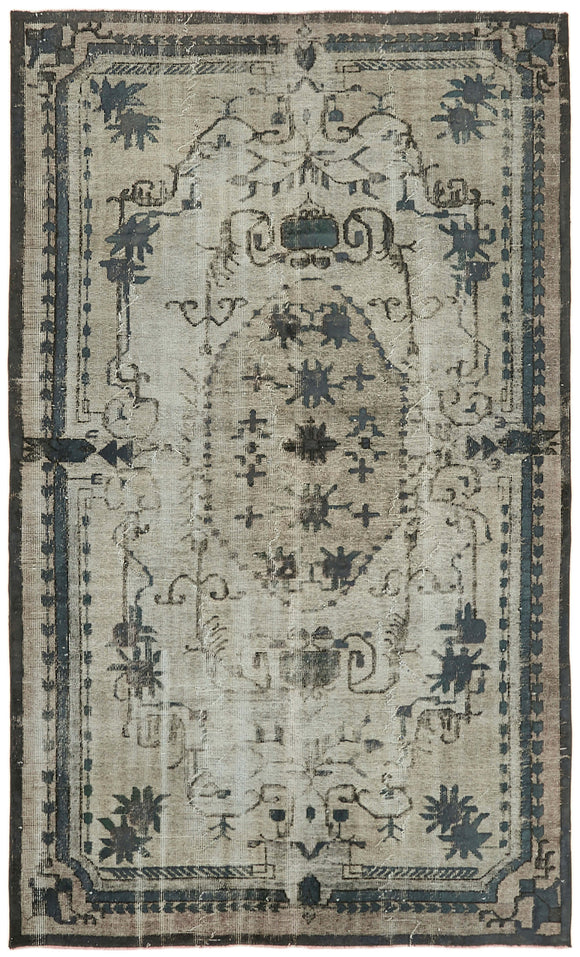 5' 9'' x 9' 3'' Turkish Hand Carved Rug