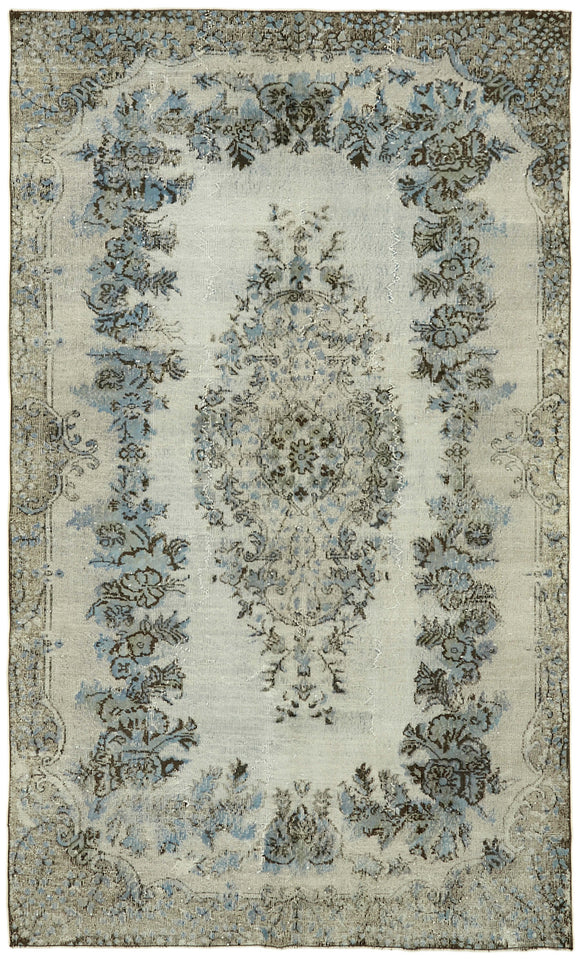 5' 8'' x 9' 4'' Turkish Hand Carved Rug