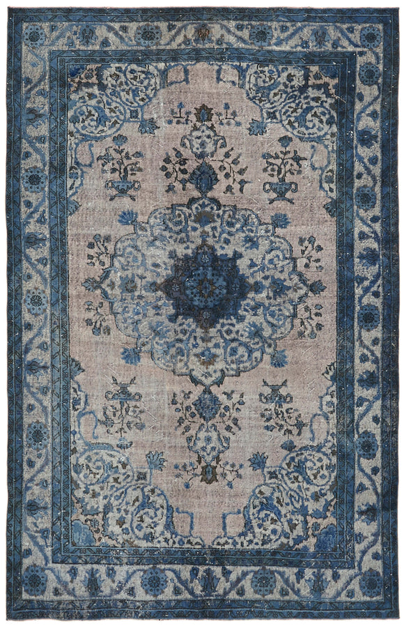 6' 9'' x 10' 4'' Turkish Hand Carved Rug