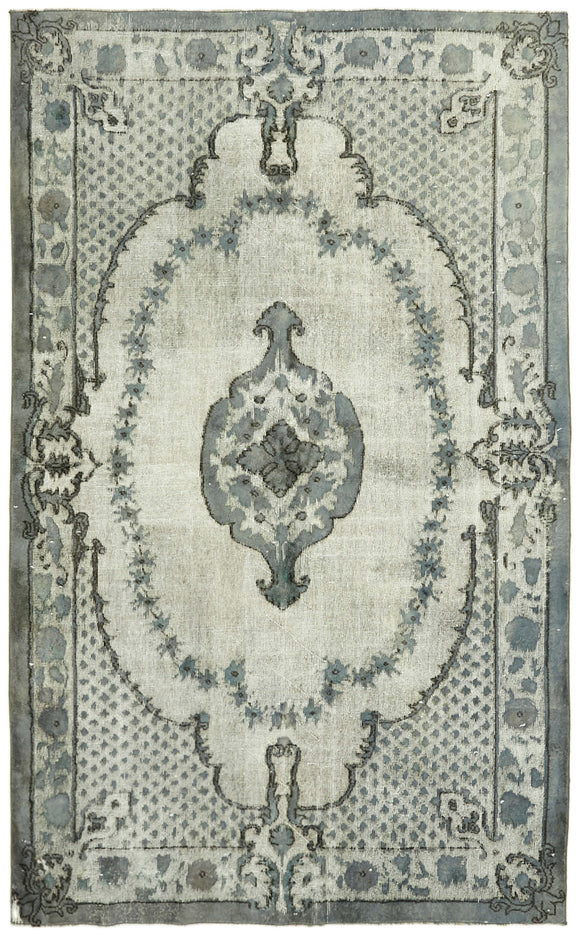 5' 10'' x 9' 3'' Turkish Hand Carved Rug