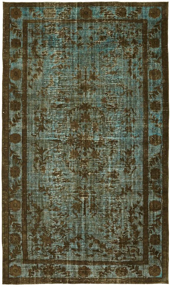 6' 8'' x 10' 11'' Turkish Hand Carved Rug