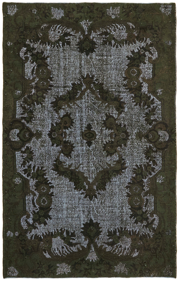 6' 7'' x 10' 4'' Turkish Hand Carved Rug