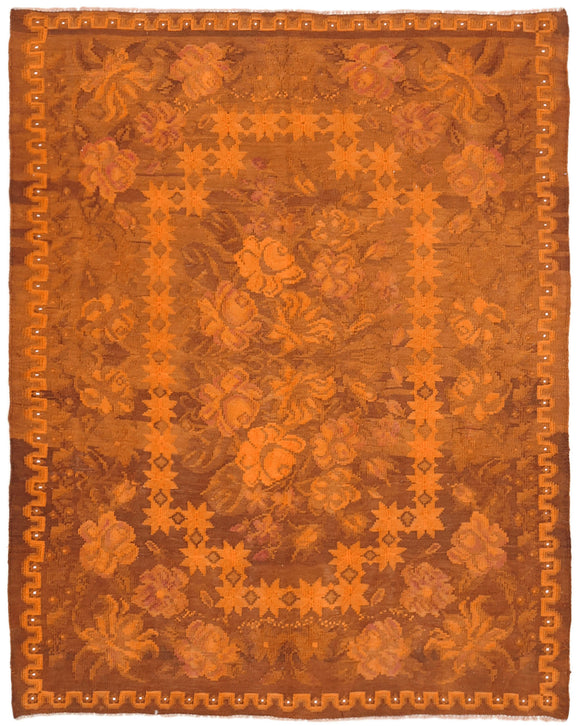 6' x 7' 8'' Moldovan Rose Floral Kilim Rug