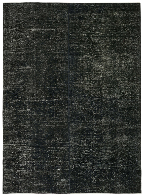 9' 1'' x 12' 1'' Black Vintage Hand-Knotted Rug