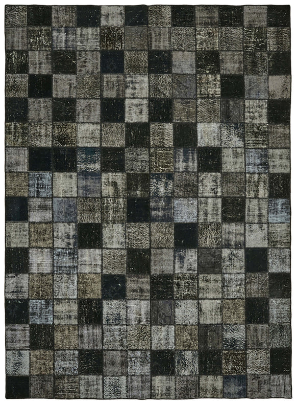 8' 4'' x 11' 3'' Hand-Knotted Turkish Patchwork Rug