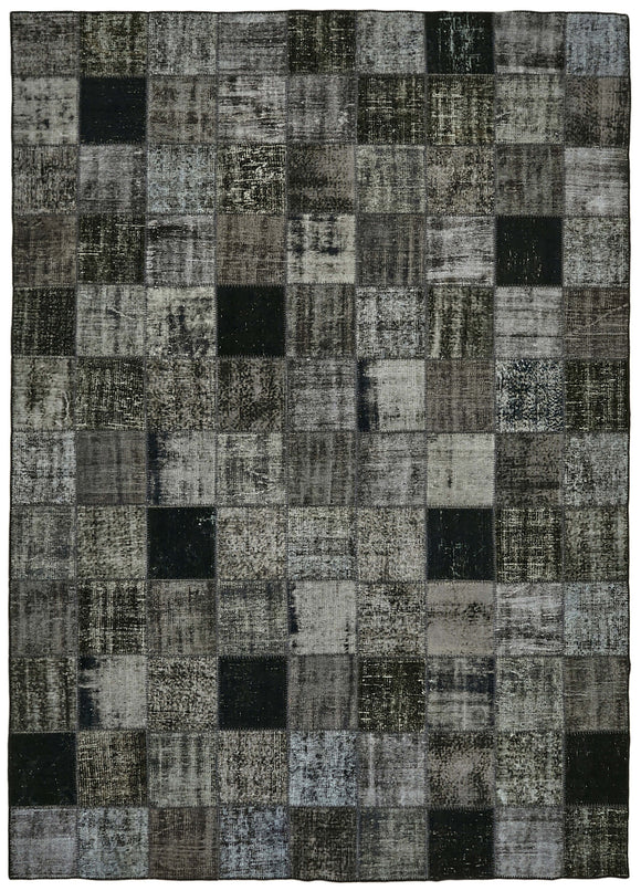 8' 6'' x 11' 8'' Hand-Knotted Turkish Patchwork Rug