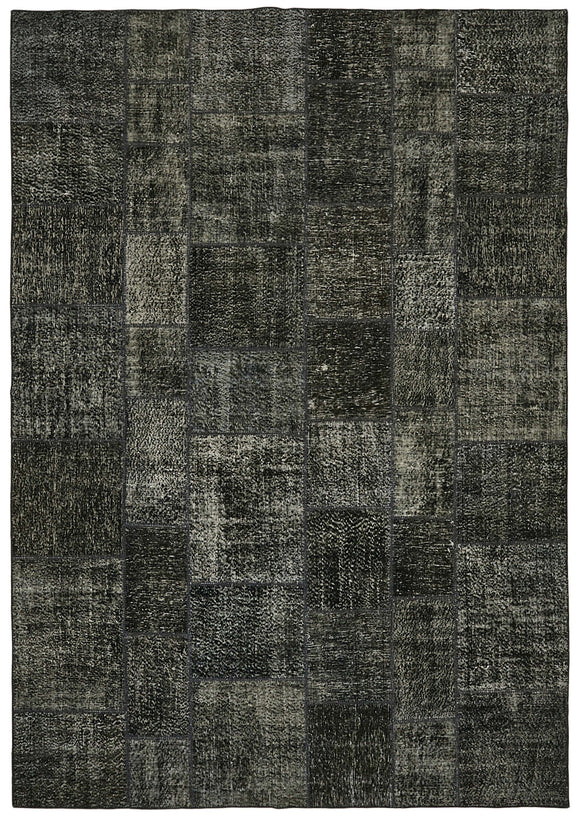 8' 2'' x 11' 6'' Hand-Knotted Turkish Patchwork Rug