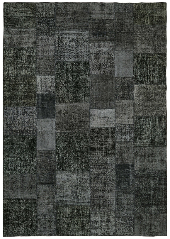 8' 2'' x 11' 6'' Hand-Knotted Turkish Patchwork Rug