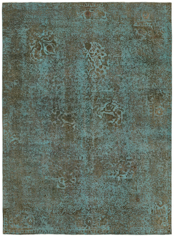 8' x 10' 10'' Turquoise Handmade Persian Rug