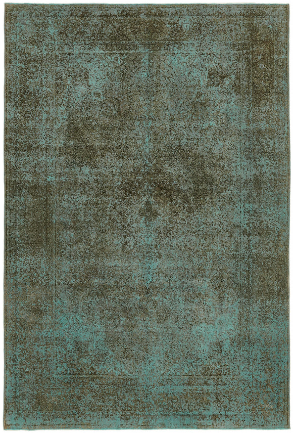 7' 11'' x 11' 5'' Turquoise Handmade Persian Rug