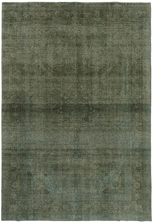 8' 1'' x 11' 5'' Blue Hand-Knotted Large Area Rug