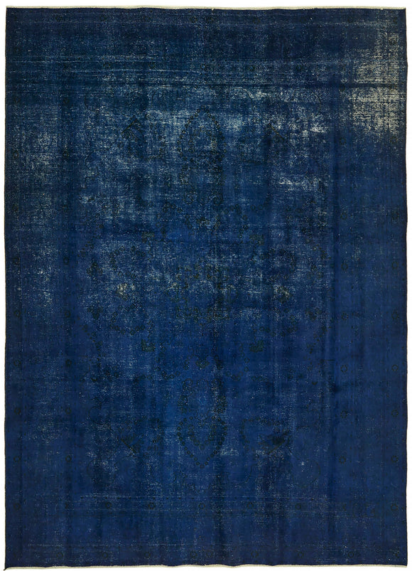 8' x 10' 10'' Blue Hand-Knotted Large Area Rug
