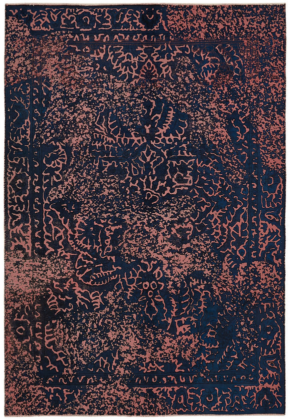 6' 3'' x 9' Blue Handmade Large Area Rug