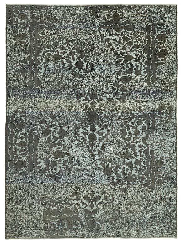 8' 10'' x 12' 2'' Grey Handmade Large Area Rug