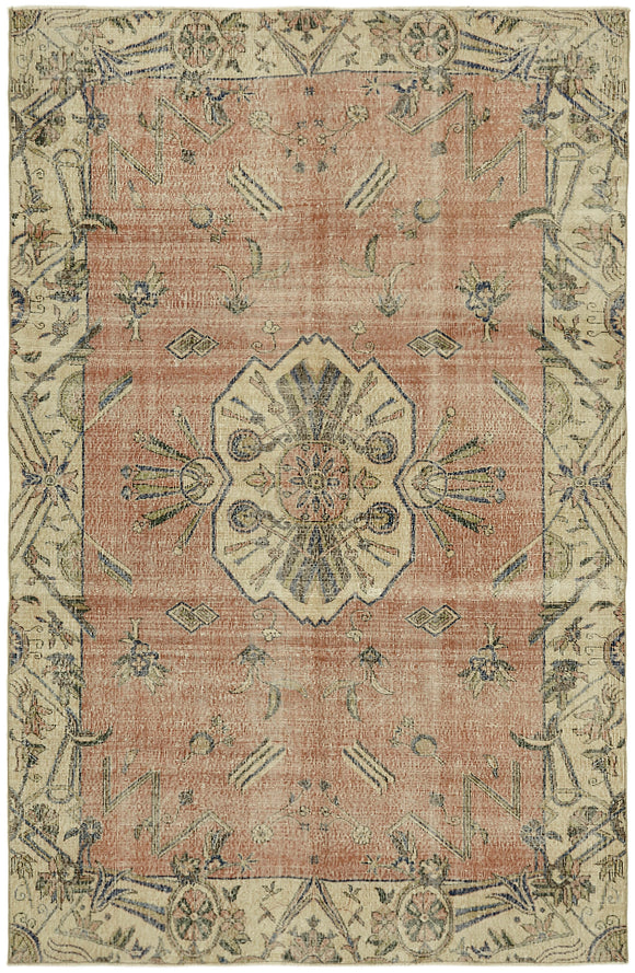 6' 7'' x 9' 11'' Vintage Turkish Rug