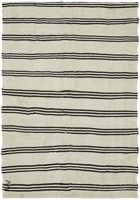 5' 3'' x 7' 7'' Turkish Hemp Kilim Rug