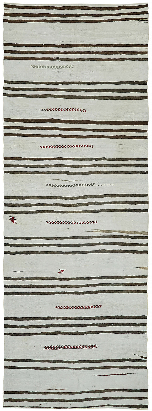 4' 9'' x 12' 10'' Turkish Hemp Kilim Rug