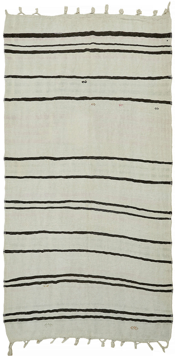 6' 5'' x 11' 6'' Turkish Hemp Kilim Rug