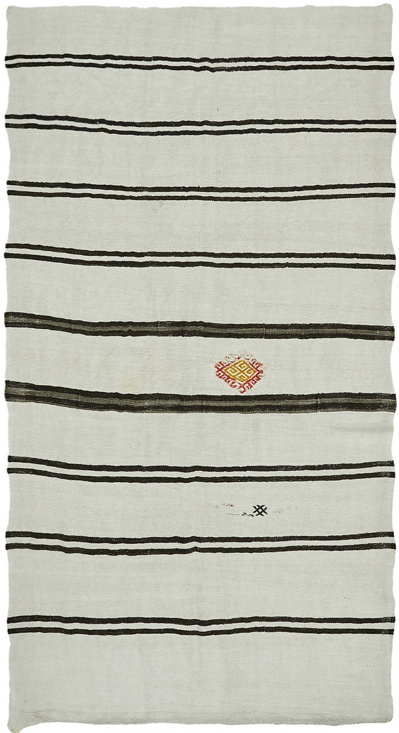 6' 7'' x 12' Turkish Hemp Kilim Rug