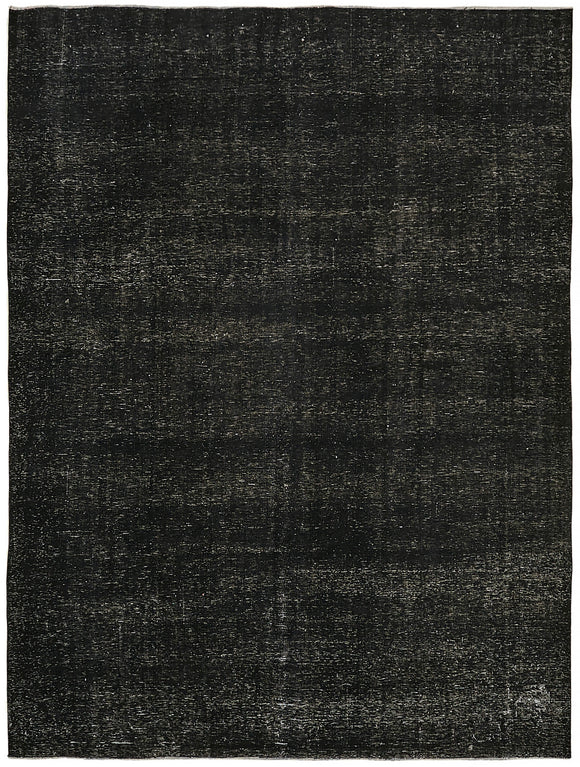 9' 5'' x 12' 4'' Black Hand-Knotted Persian Rug