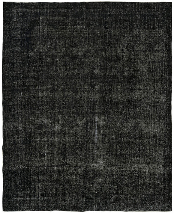 10' 4'' x 12' 8'' Black Hand-Knotted Persian Rug