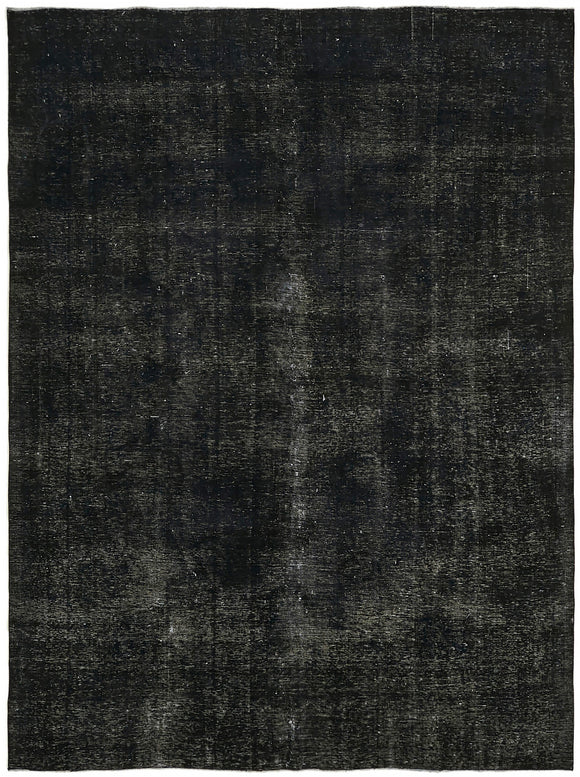 8' 11'' x 11' 10'' Black Hand-Knotted Persian Rug