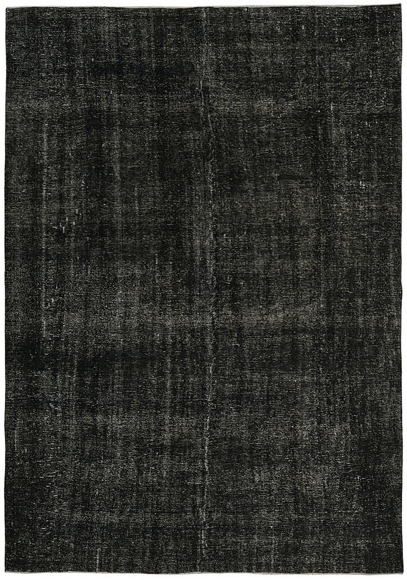 8' 8'' x 12' 4'' Black Hand-Knotted Persian Rug