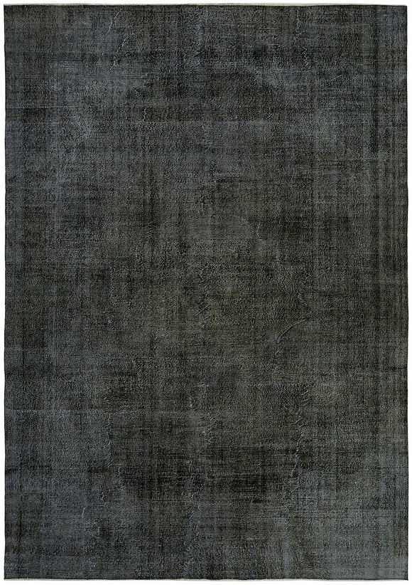 9' 7'' x 13' 5'' Black Hand-Knotted Persian Rug