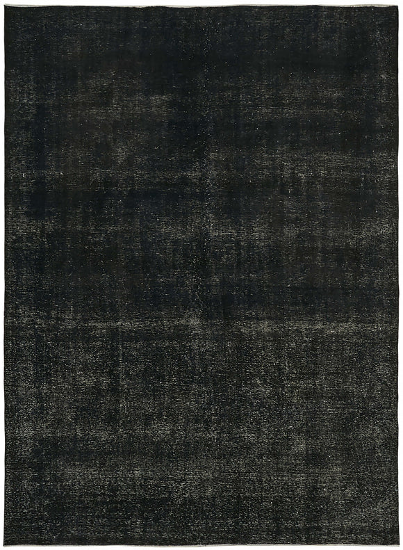 9' 5'' x 12' 4'' Black Hand-Knotted Persian Rug