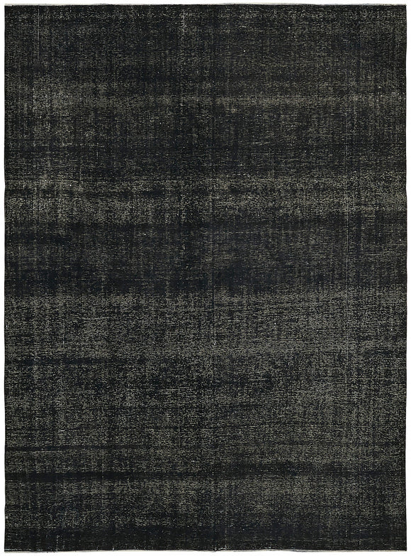 9' 8'' x 13' Black Hand-Knotted Persian Rug