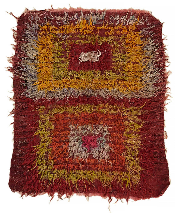 3' 1'' x 3' 9'' Vintage Tulu Rug