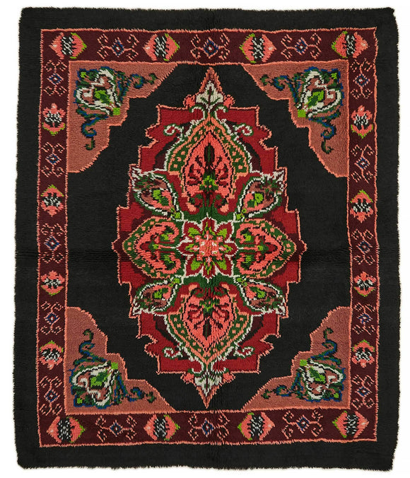 6' x 6' 11'' Vintage Tulu Rug