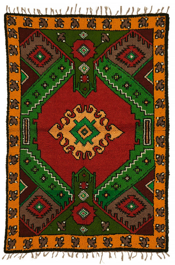 5' 1'' x 7' 5'' Vintage Tulu Rug