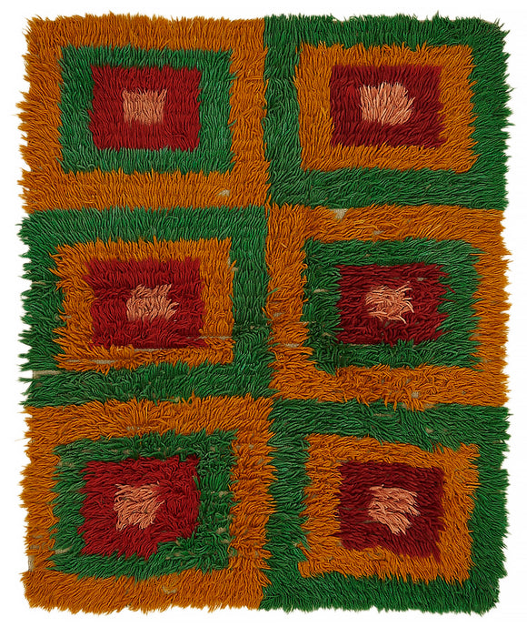 4' 7'' x 5' 10'' Vintage Tulu Rug