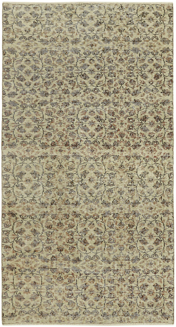 3' 3'' x 6' 1'' Hand-Knotted Vintage Rug