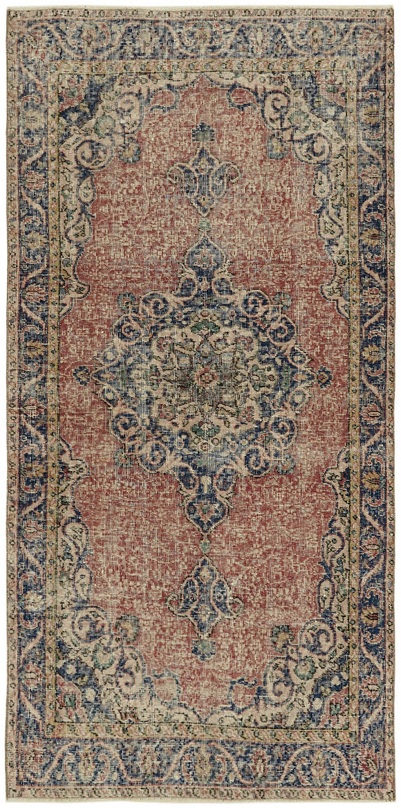 3' 8'' x 7' 1'' Hand-Knotted Vintage Rug