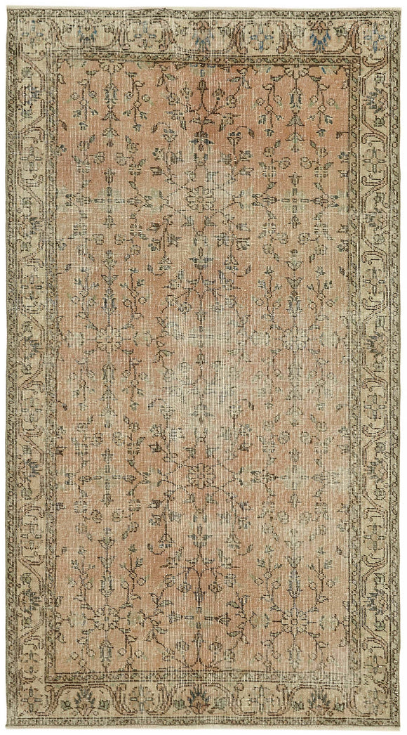3' 8'' x 6' 8'' Hand-Knotted Vintage Rug