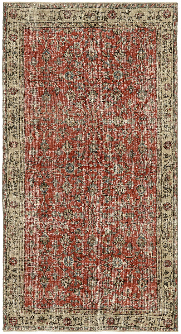 3' 7'' x 6' 8'' Hand-Knotted Vintage Rug