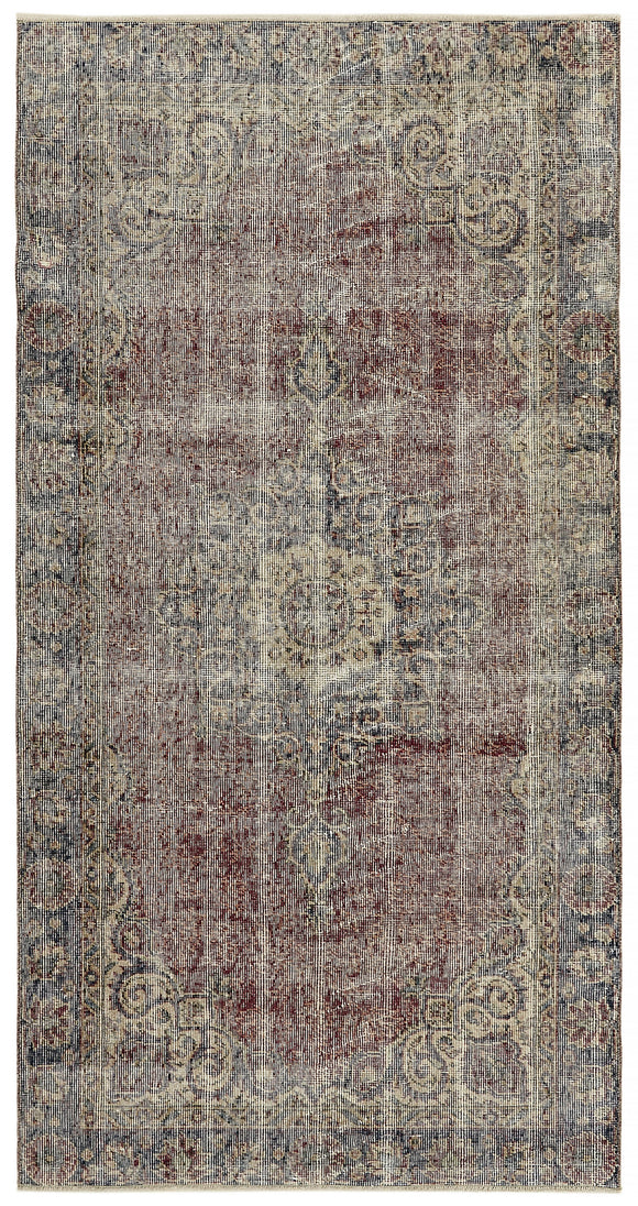 3' 7'' x 6' 8'' Hand-Knotted Turkish Vintage Rug