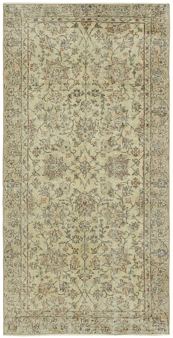 3' 6'' x 6' 9'' Hand-Knotted Turkish Vintage Rug
