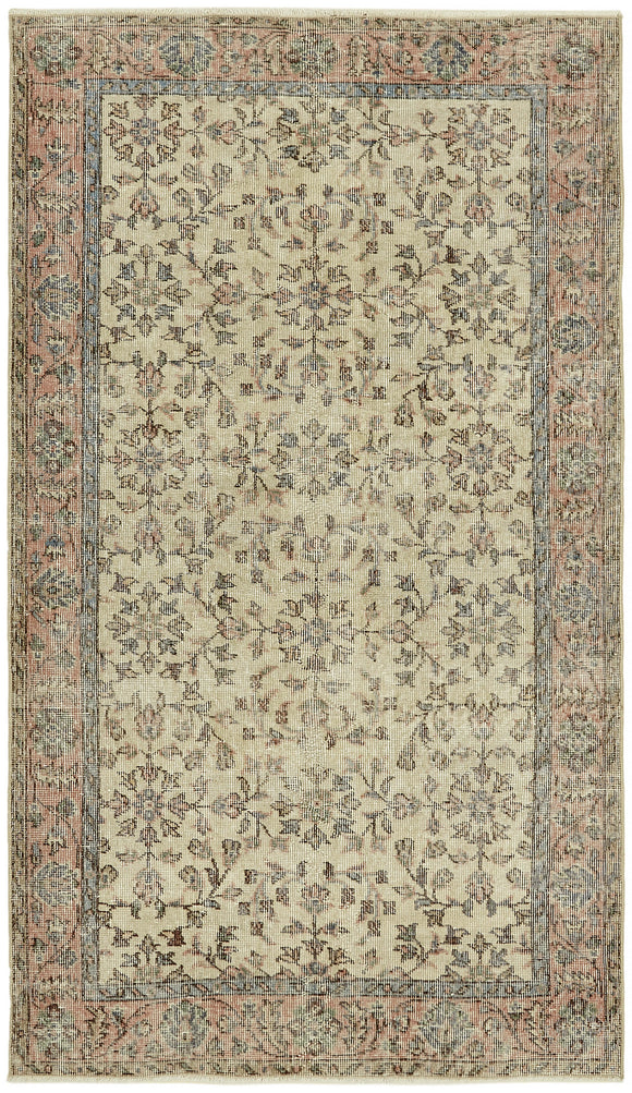 3' 11'' x 6' 9'' Hand-Knotted Turkish Vintage Rug