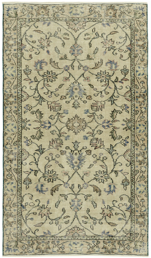 3' 10'' x 6' 7'' Hand-Knotted Turkish Vintage Rug