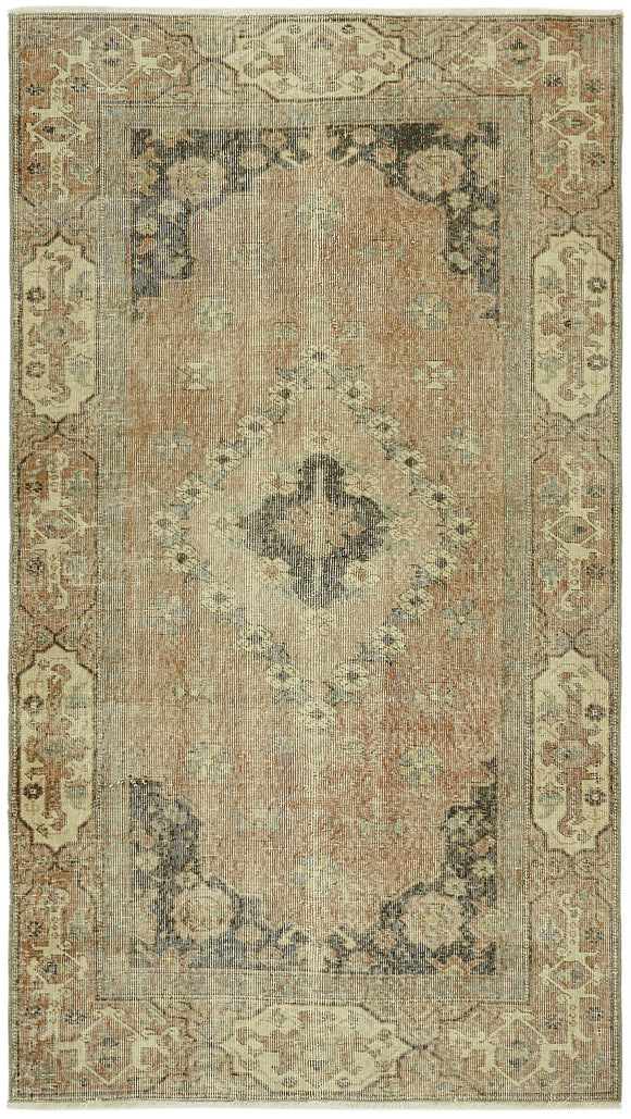 3' 10'' x 6' 9'' Hand-Knotted Turkish Vintage Rug