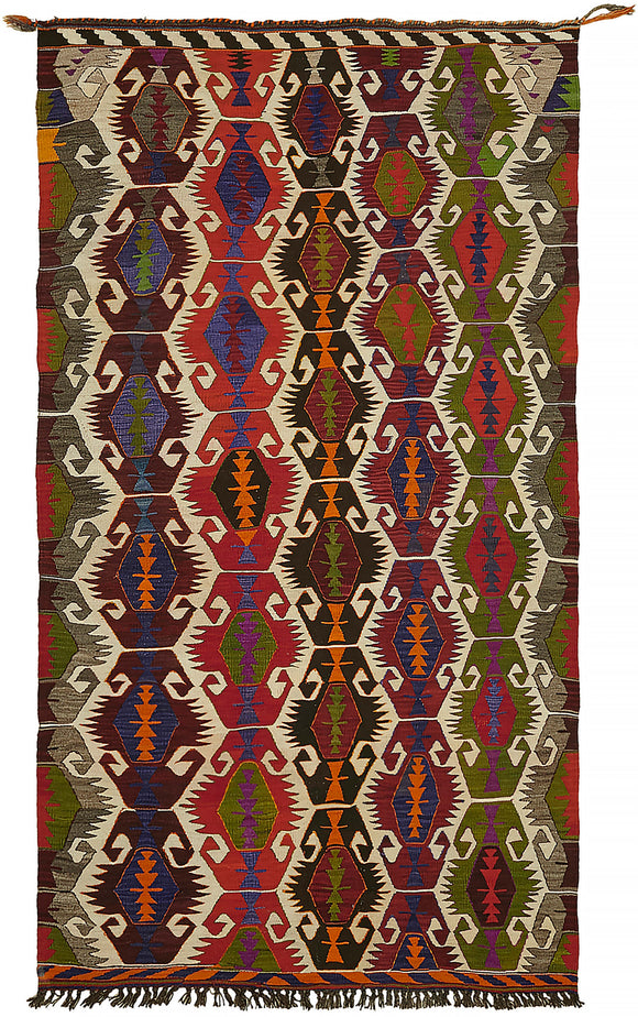 10' 1'' x 5' 10'' Turkish Handwoven Kilim Rug
